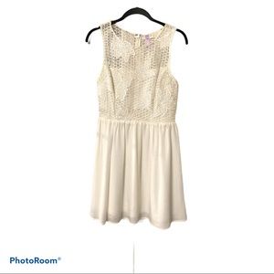 White Knee Length Dress